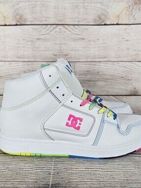 DC Manteca 4 HI Women's Pride Multicolor High Top Skate Sneakers NWOB
